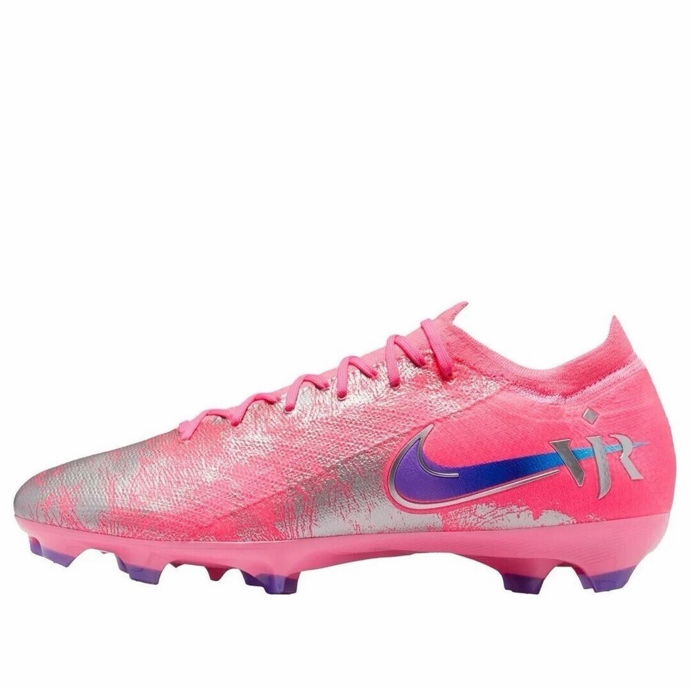 Size 7 Nike Zoom Vapor 16 Pro FG 'Vini Jr' Soccer Cleats Pink Purple IO9813-640